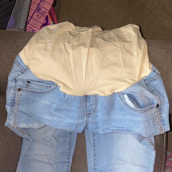 EUC Maternity Stretchy Jean Pants - Picture 4 of 7